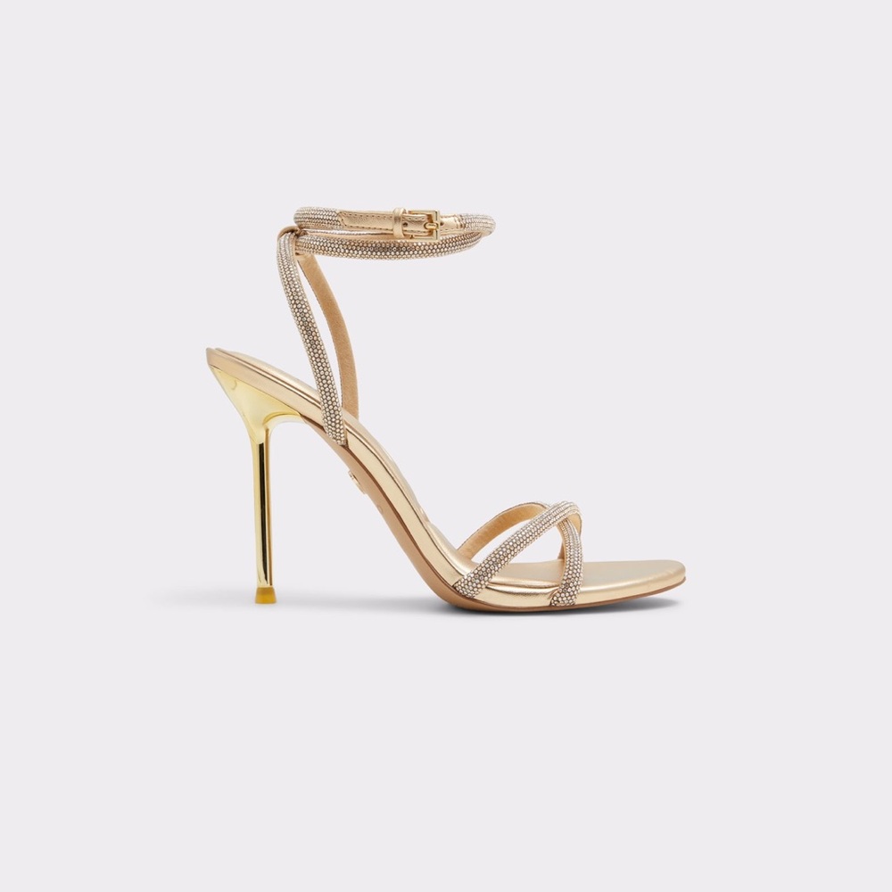 Elegant Gold Stiletto Heels